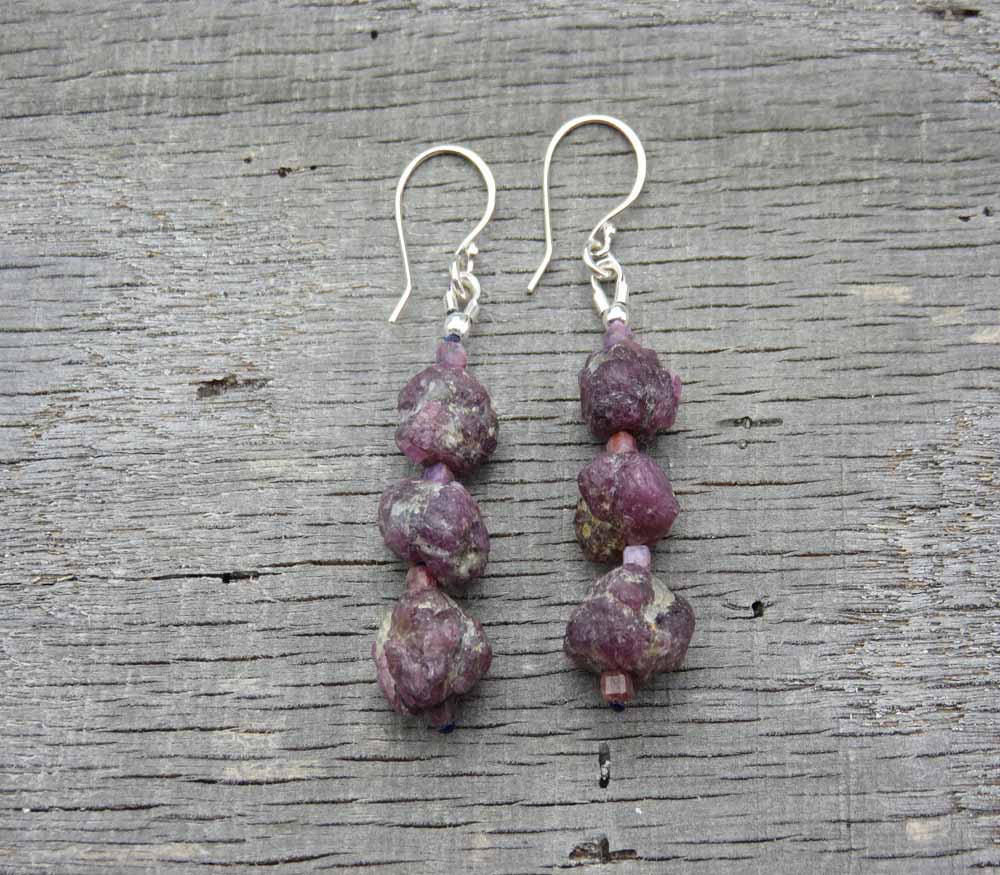 Ruby Stack Earrings